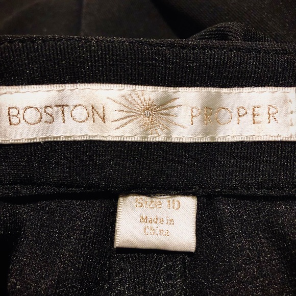 On Sale! Boston Proper Black Slacks with a little stretch in them! - Picture 3 of 4